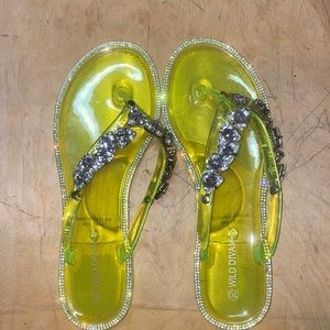 Lime Green Sandals